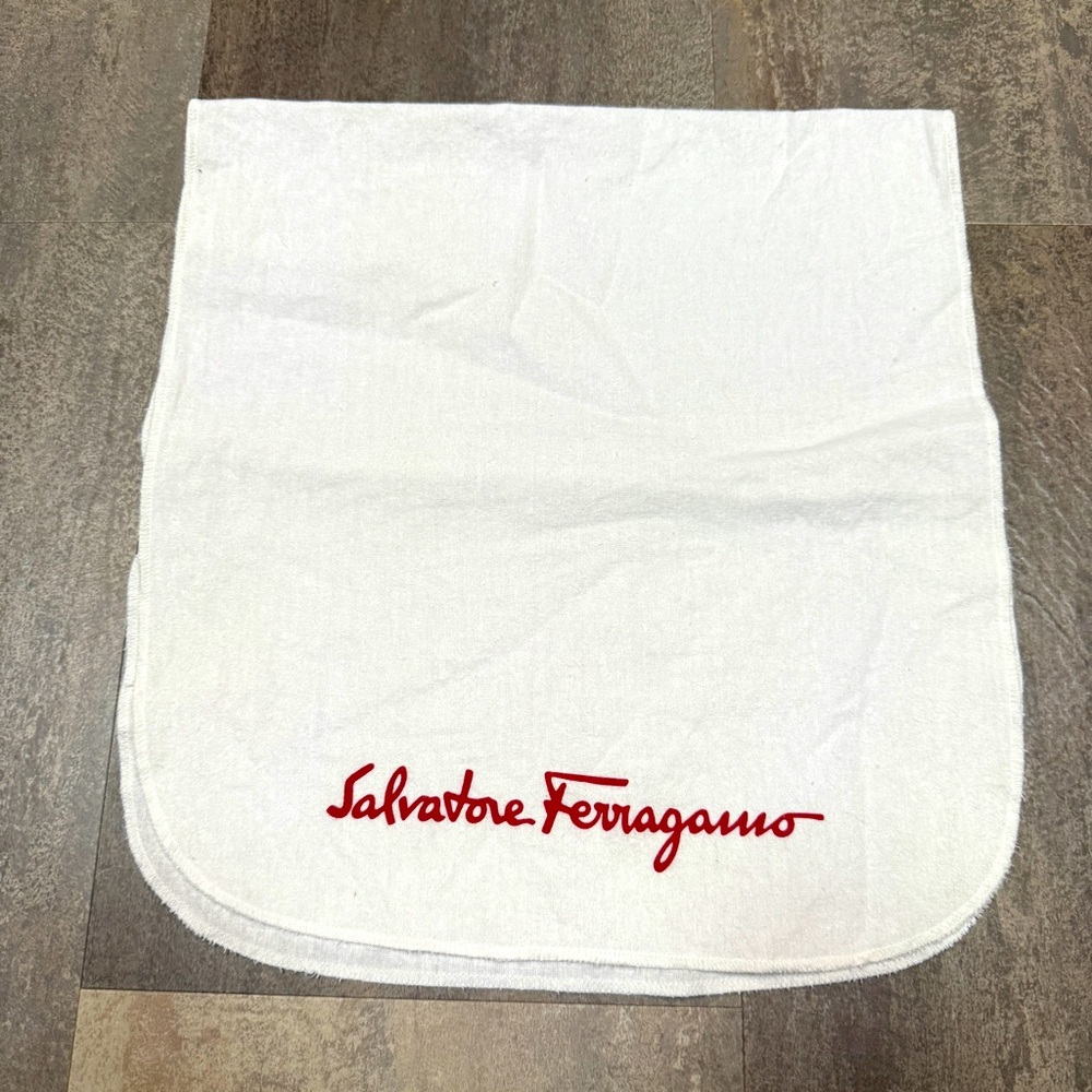 Salvatore Ferragamo White Shoe Polish Cloth